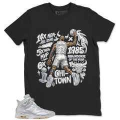 All Star MVP 23 MJ Shirt - Match Air Jordan 6 x Paris Saint-Germain Metallic Silver
