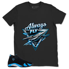Always Fly Shirt - Match Air Jordan 14 Black University Blue 2026