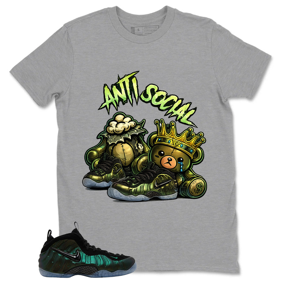 Anti Social Shirt - Match Air Foamposite Pro Pine Green