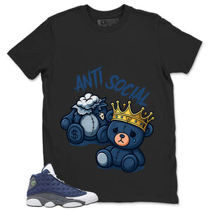 Anti Social Shirt - Match Air Jordan 13 Flint 2020