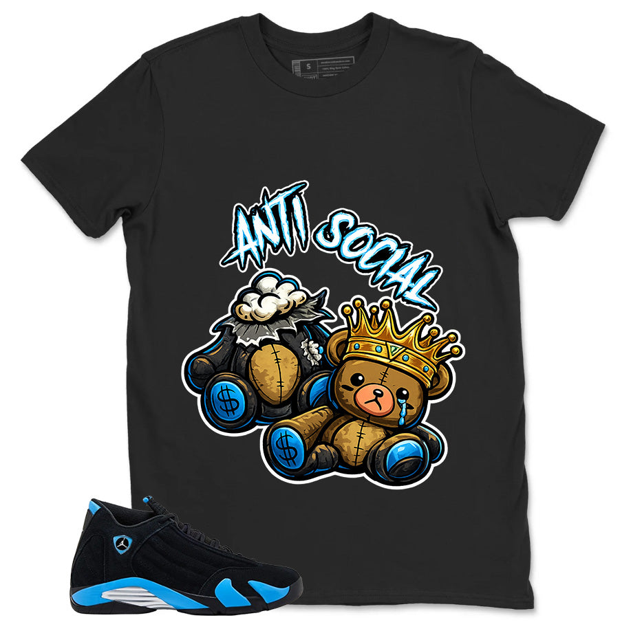 Anti Social Shirt - Match Air Jordan 14 Black University Blue 2026