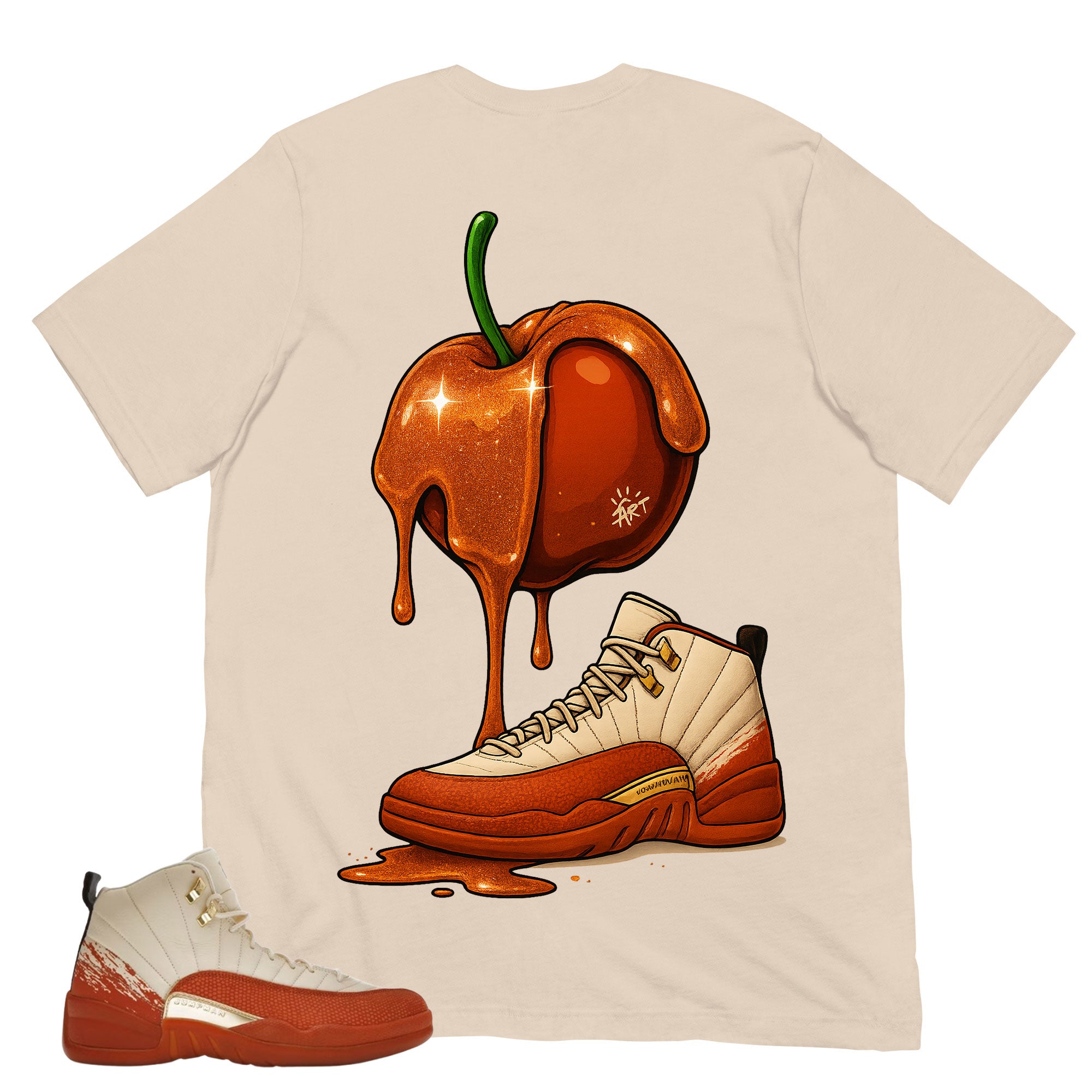 Apple Dripping Shirt - Match Eastside Golf x Air Jordan 12 'Out the Mud'