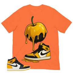 Apple Dripping Sneaker Shirt - Match Air Jordan 1 Yellow Toe