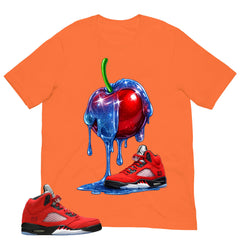 Graphic Tee Apple Dripping on Sneaker Shirt Match 5s Raging Bull