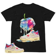 Apple Dripping Sneaker Shirt - Match Union LA x Air Jordan 4 Guava Ice