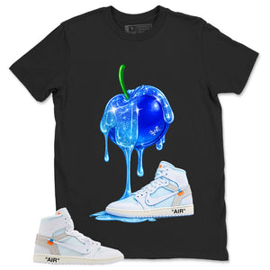 Apple Dripping Sneaker Shirt - Match Virgil Abloh x Air Jordan 1 Alaska