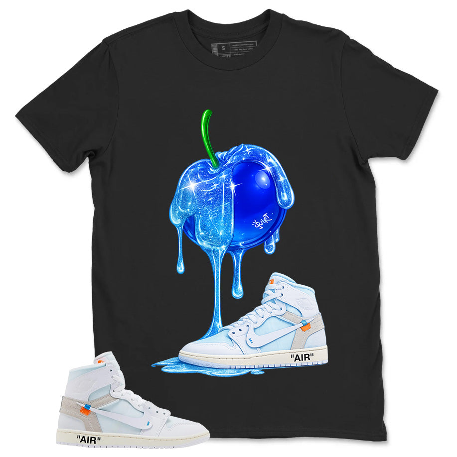 Apple Dripping Sneaker Shirt - Match Virgil Abloh x Air Jordan 1 Alaska