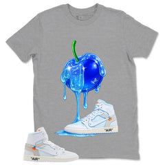 Apple Dripping Sneaker Shirt - Match Virgil Abloh x Air Jordan 1 Alaska