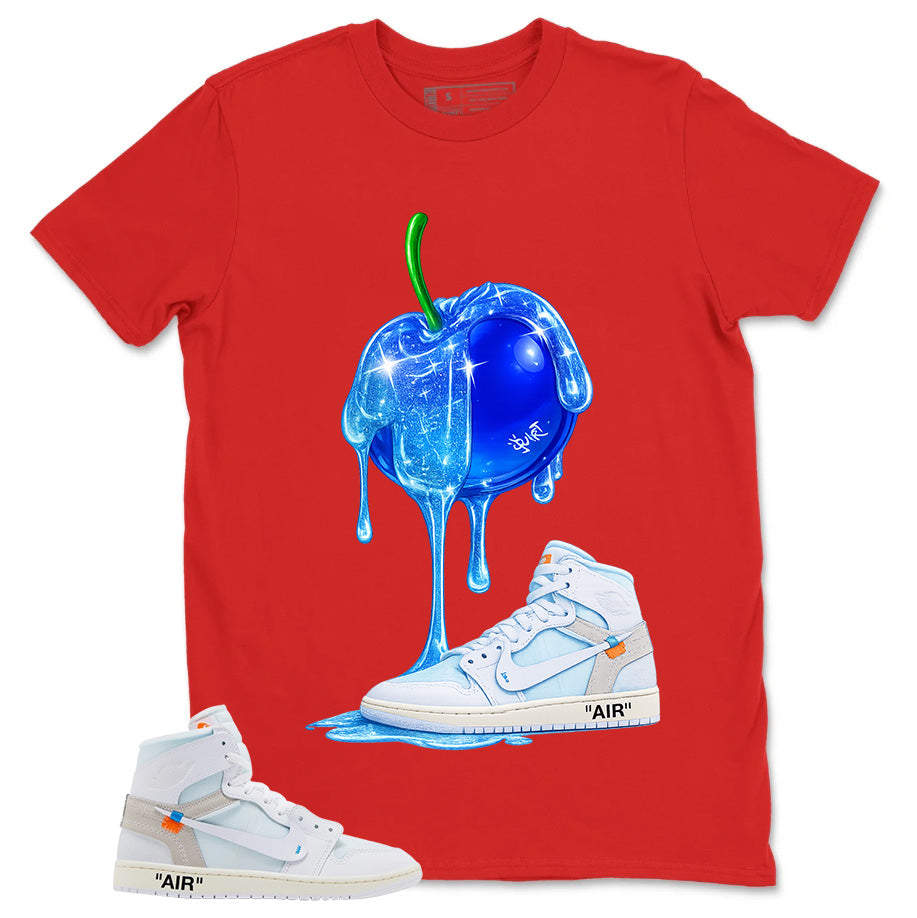Apple Dripping Sneaker Shirt - Match Virgil Abloh x Air Jordan 1 Alaska