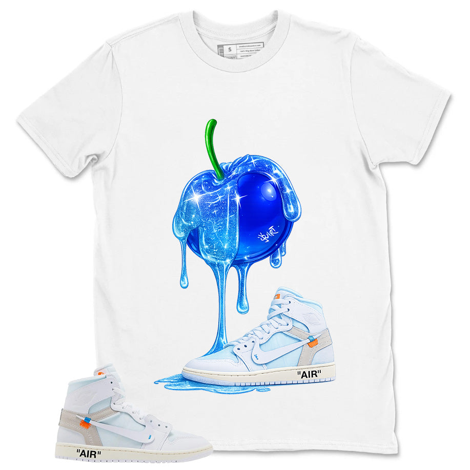 Apple Dripping Sneaker Shirt - Match Virgil Abloh x Air Jordan 1 Alaska