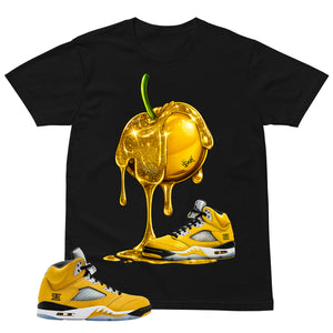 Graphic Tee to Matching T23 Tokyo 5s Apple Dripping Sneaker Shirt