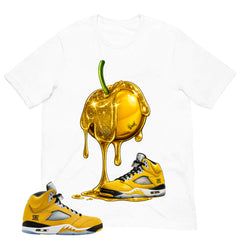 Graphic Tee to Matching T23 Tokyo 5s Apple Dripping Sneaker Shirt