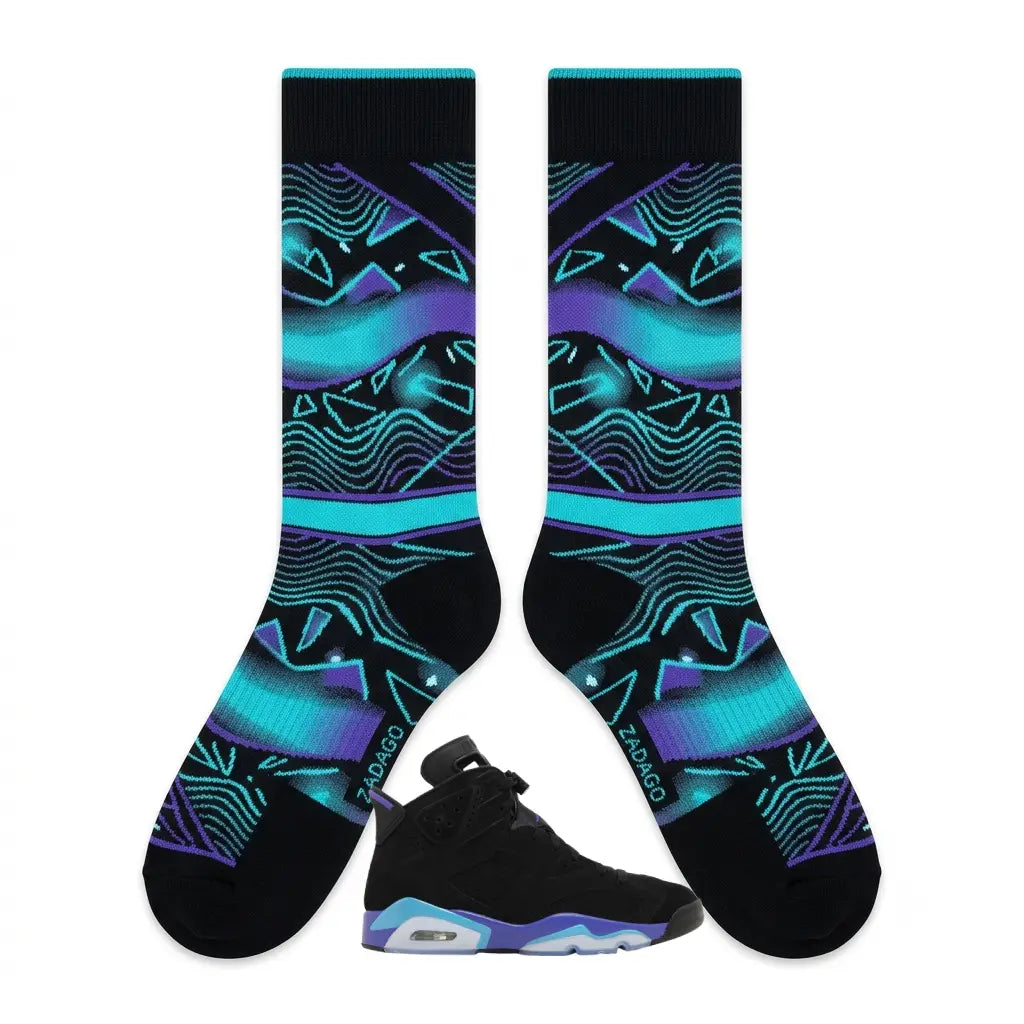 Aqua Socks – Air Jordan 6 Retro Inspired Mid-Calf Unisex Crew Socks