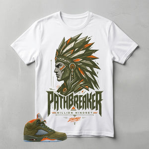 Army Olive 5s Zadago Shirt Path Breaker Graphic