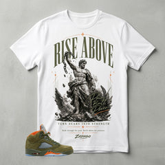 Army Olive 5s Zadago Shirt Rise Above Graphic