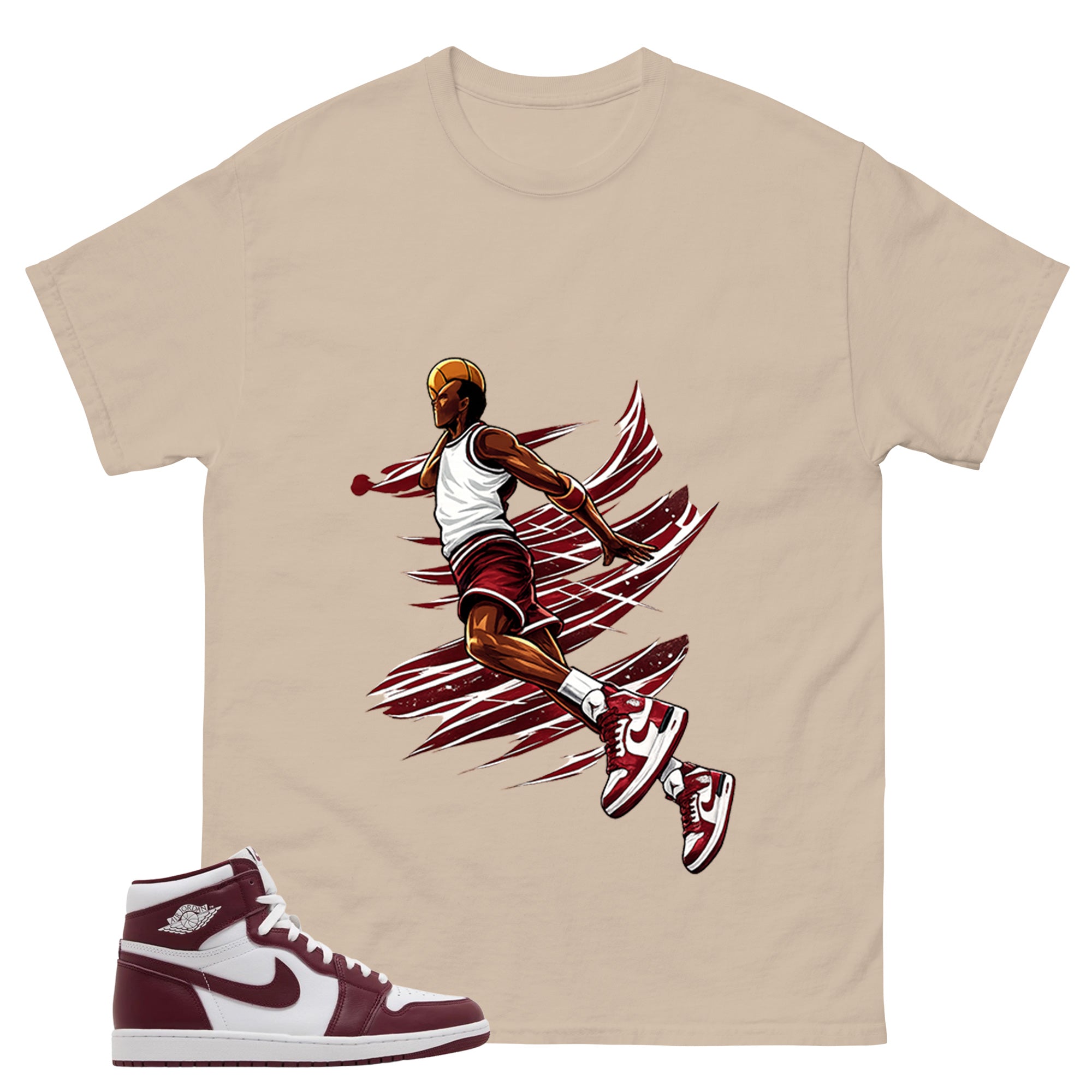 Artisanal Red 1s Zadago Shirt Air Ball Graphic