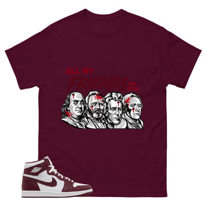 Artisanal Red 1s Zadago Shirt All My Friend Are Dead Graphic