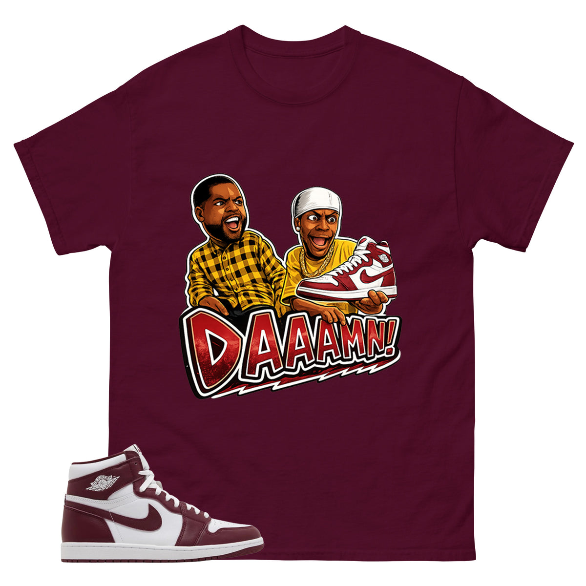 Artisanal Red 1s Zadago Shirt Daaamn Sneaker Graphic