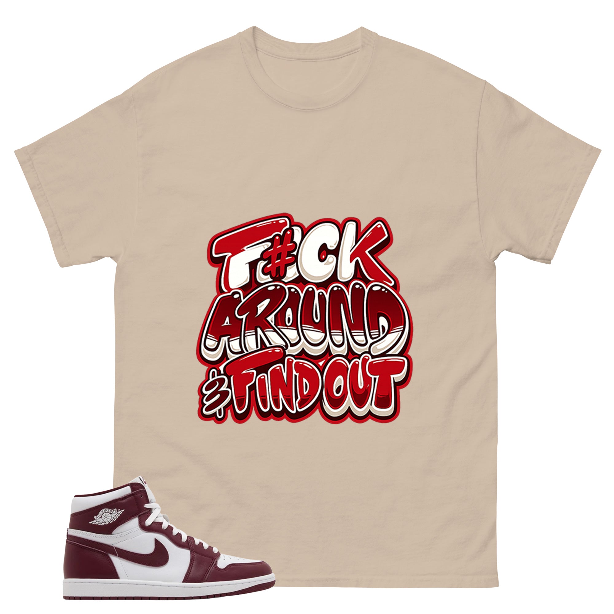 Artisanal Red 1s Zadago Shirt Fck Around Find Out Graphic