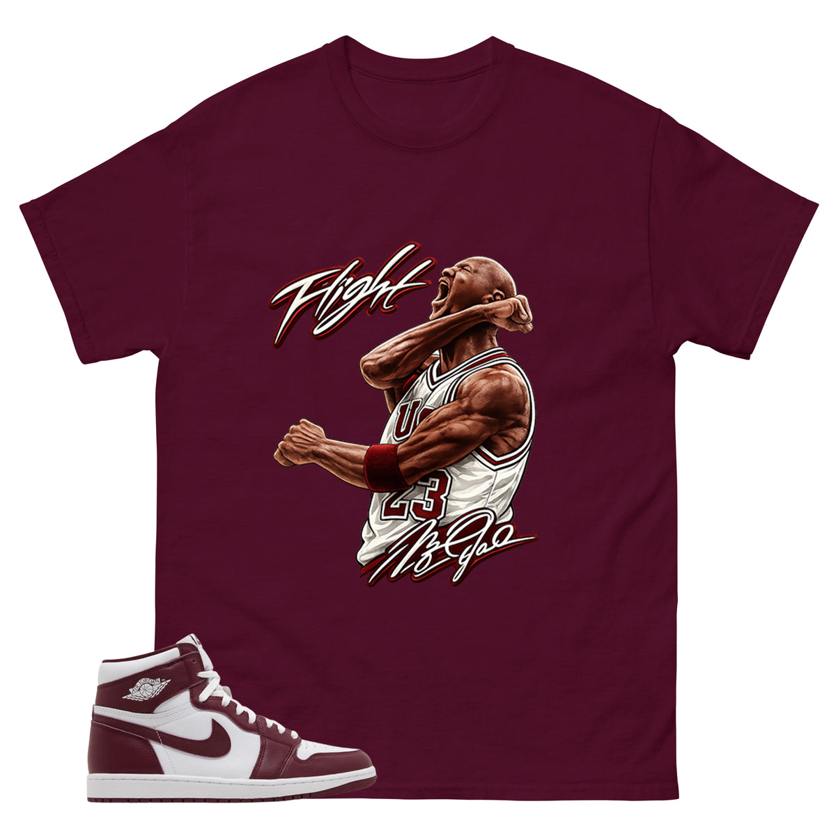 Artisanal Red 1s Zadago Shirt Flight Victory MJ Graphic