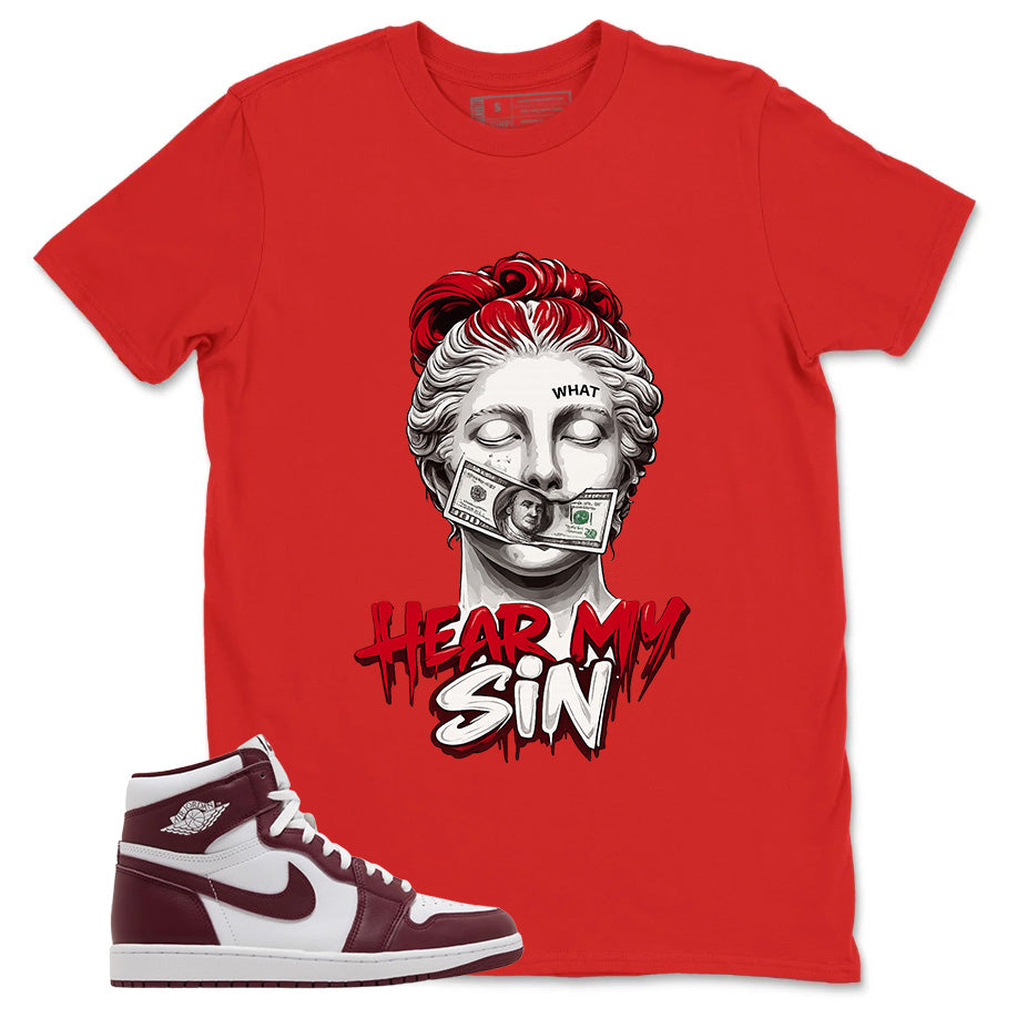 Artisanal Red 1s Zadago Shirt Hold My Sin Graphic