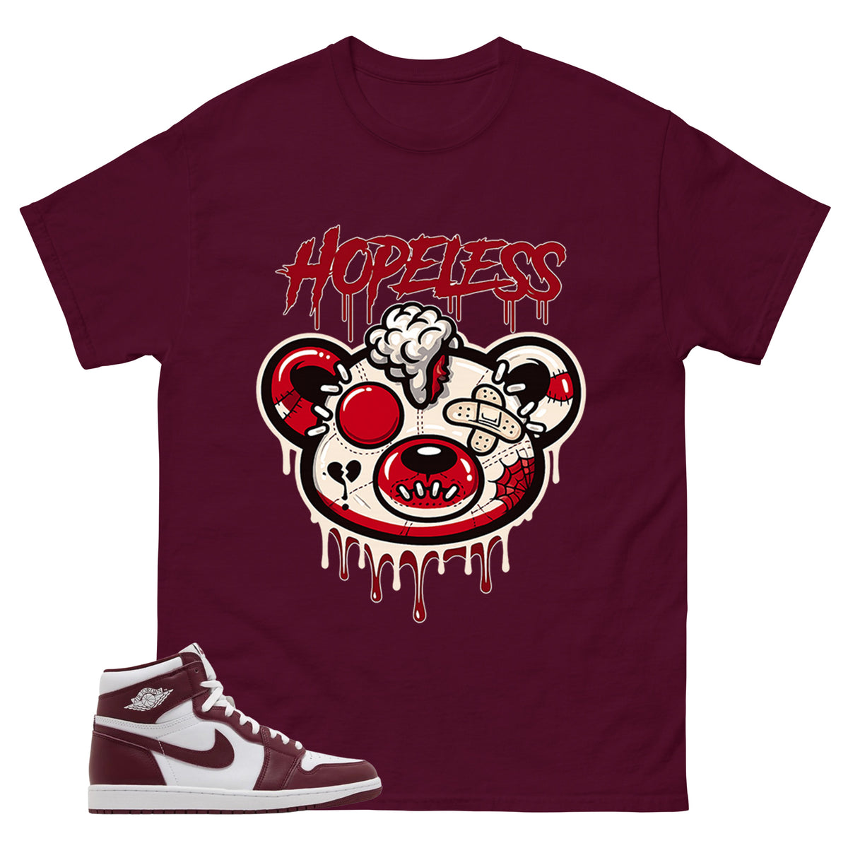 Artisanal Red 1s Zadago Shirt Hopeless Graphic