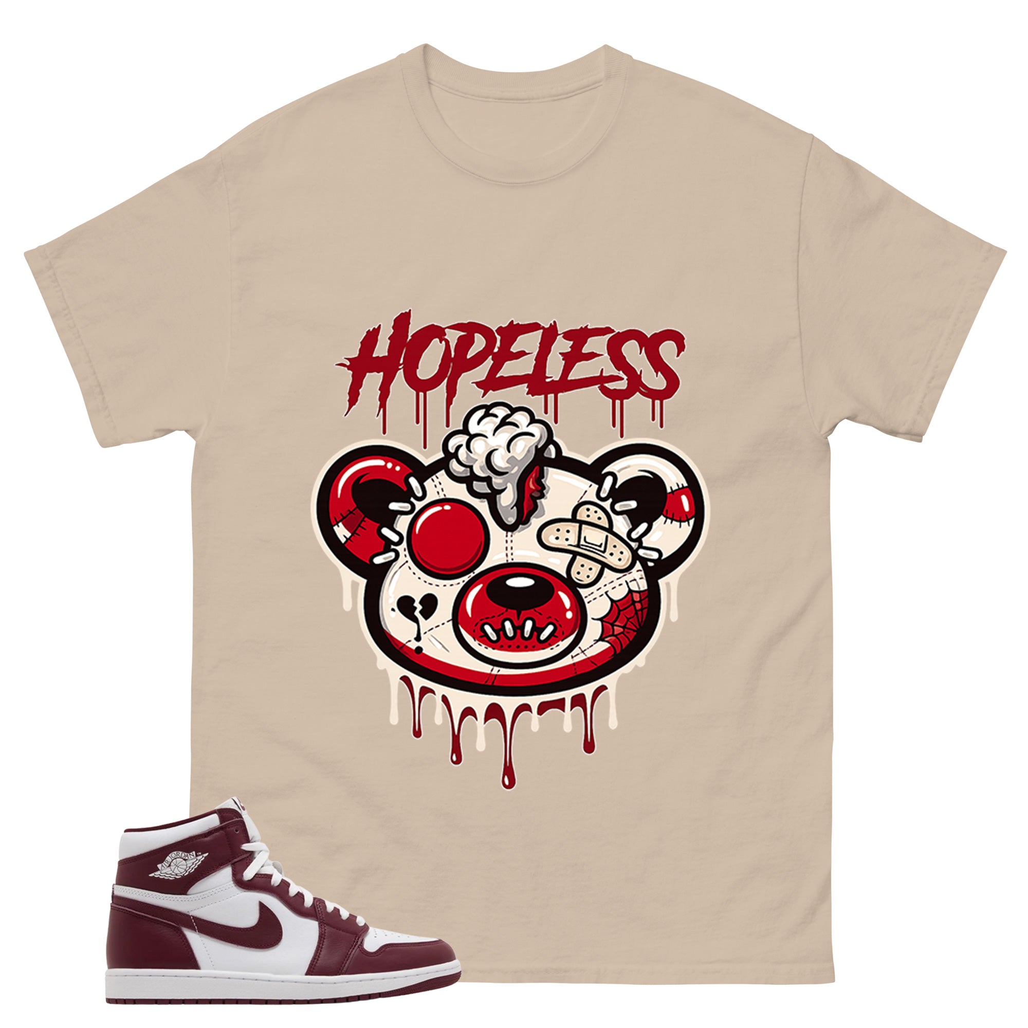 Artisanal Red 1s Zadago Shirt Hopeless Graphic