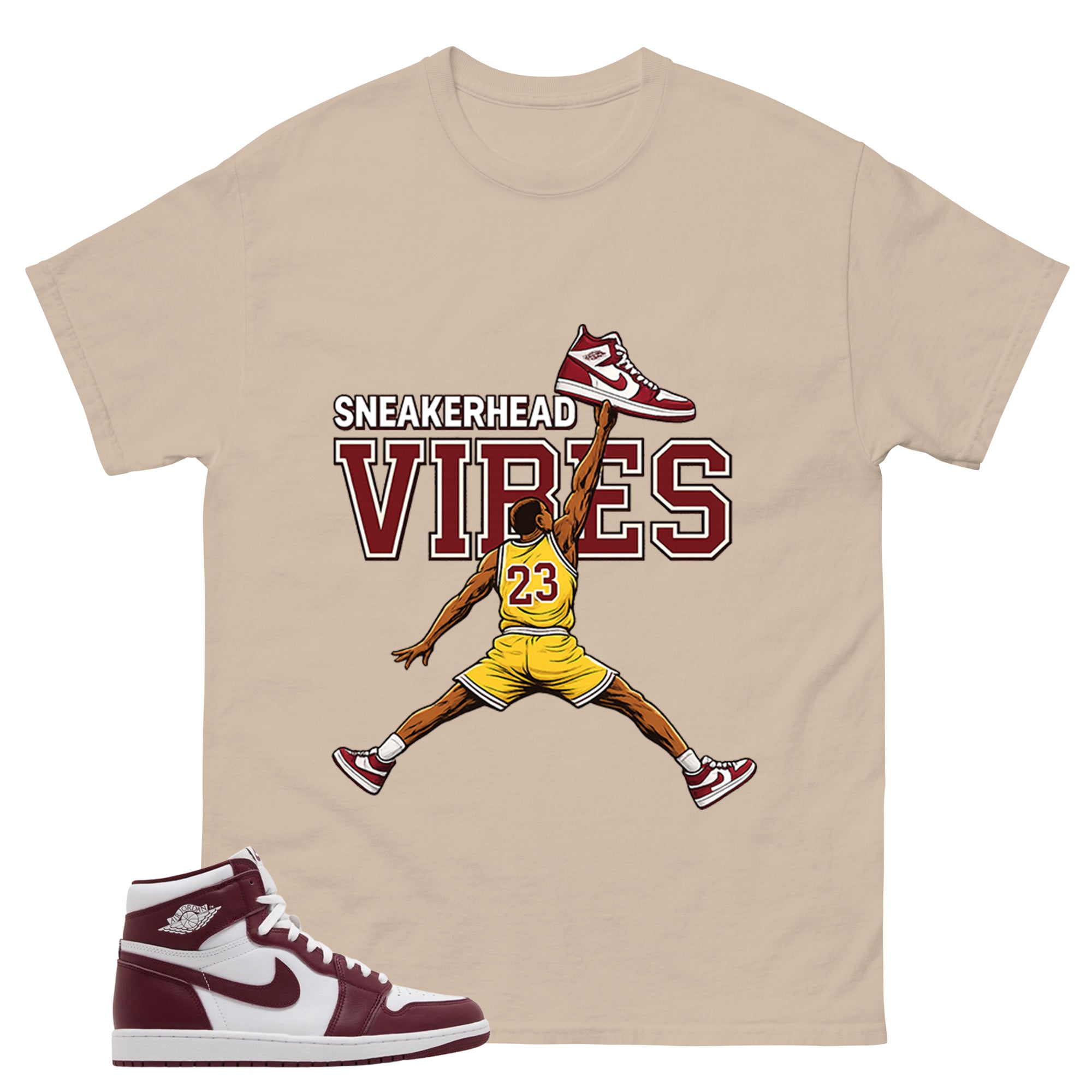 Artisanal Red 1s Zadago Shirt Sneakerhead Vibes Graphic