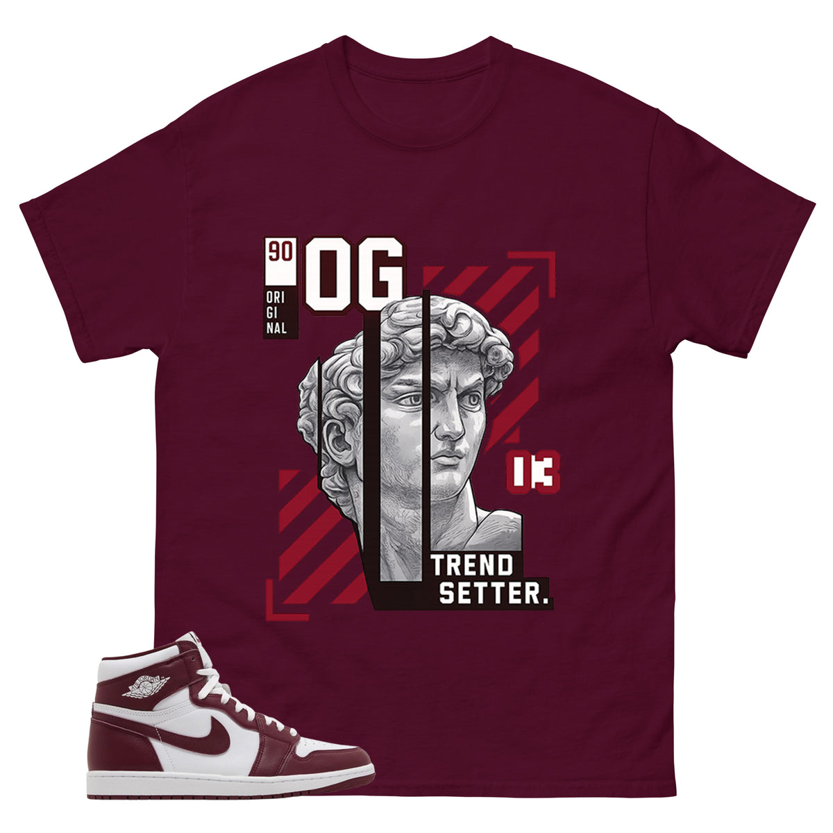 Artisanal Red 1s Zadago Shirt Trend Setter Graphic