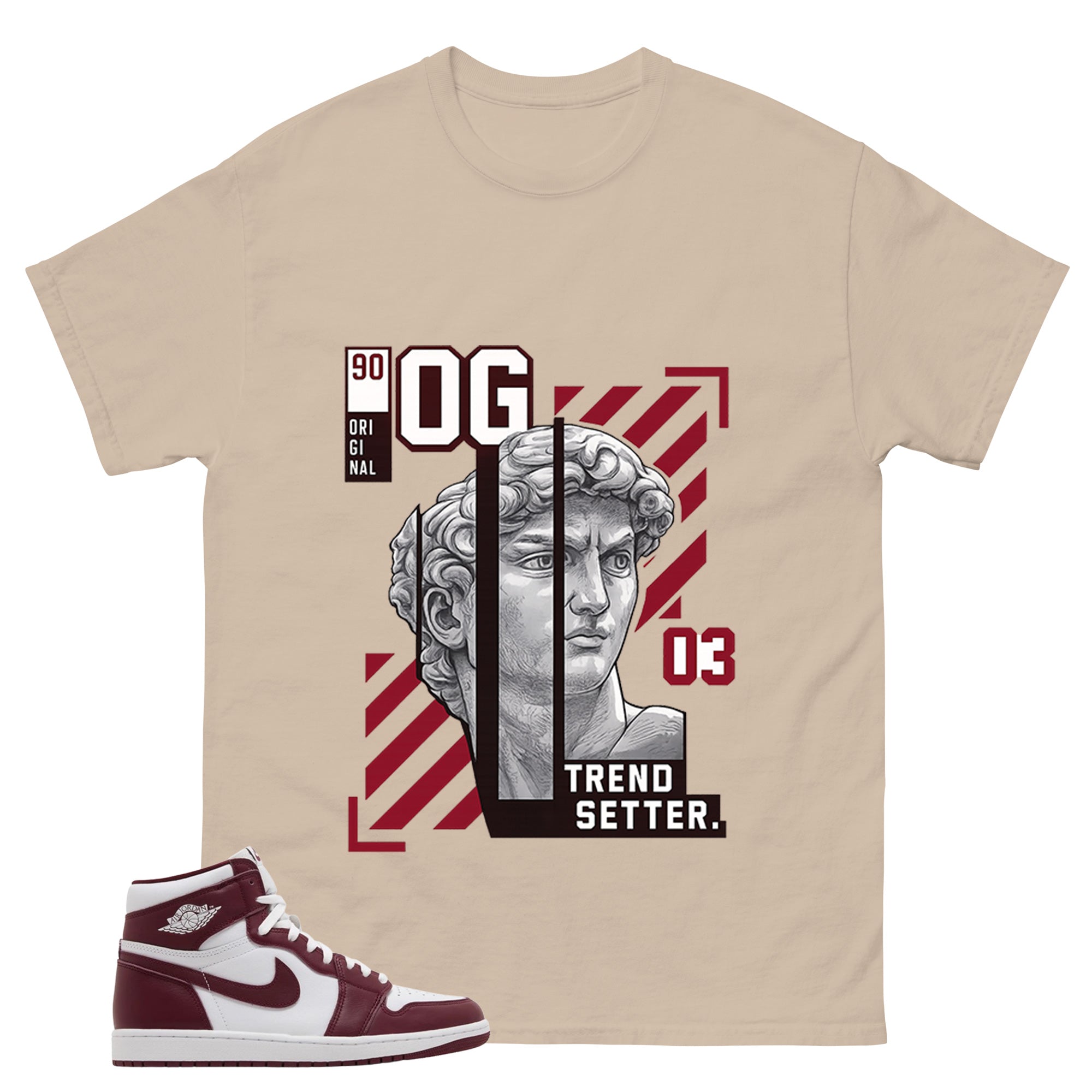 Artisanal Red 1s Zadago Shirt Trend Setter Graphic