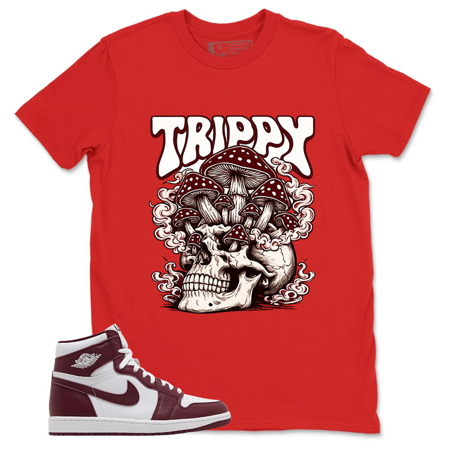 Artisanal Red 1s Zadago Shirt Trippy Skull Graphic
