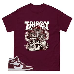 Artisanal Red 1s Zadago Shirt Trippy Skull Graphic
