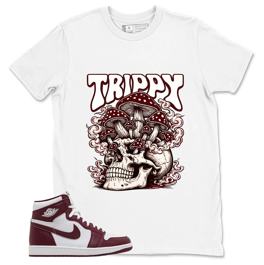 Artisanal Red 1s Zadago Shirt Trippy Skull Graphic