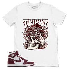 Artisanal Red 1s Zadago Shirt Trippy Skull Graphic
