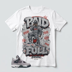 Atmosphere Grey 4s Zadago Shirt Paid In Full Graphic