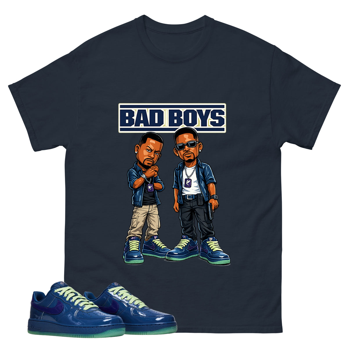 Bad Boys Graphic Tee, Shirt to Match Air Force 1 Mystic Navy, Air Force 1 Unisex Shirt