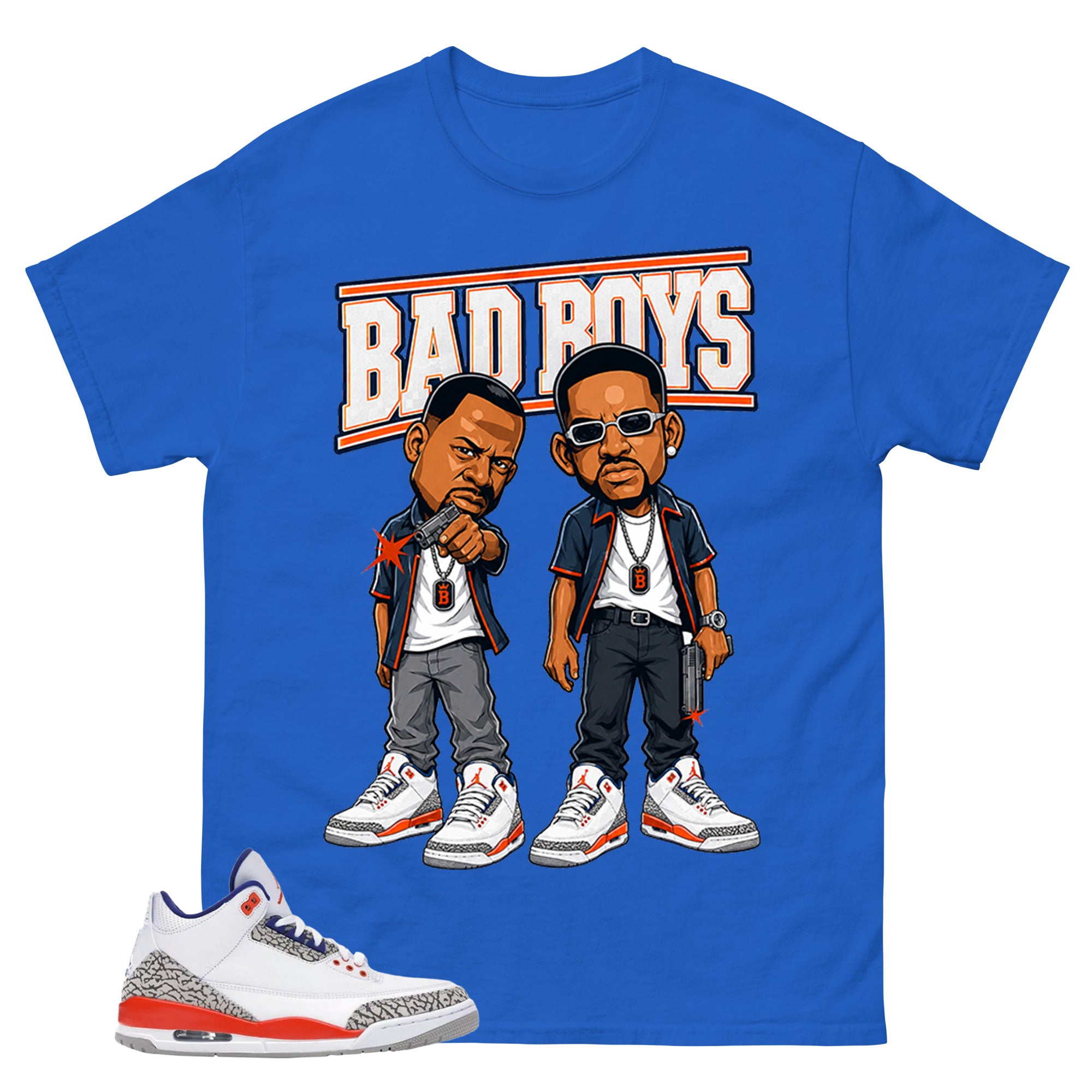 Bad Boys Shirt - Match Blue Air Jordan 3 Knicks
