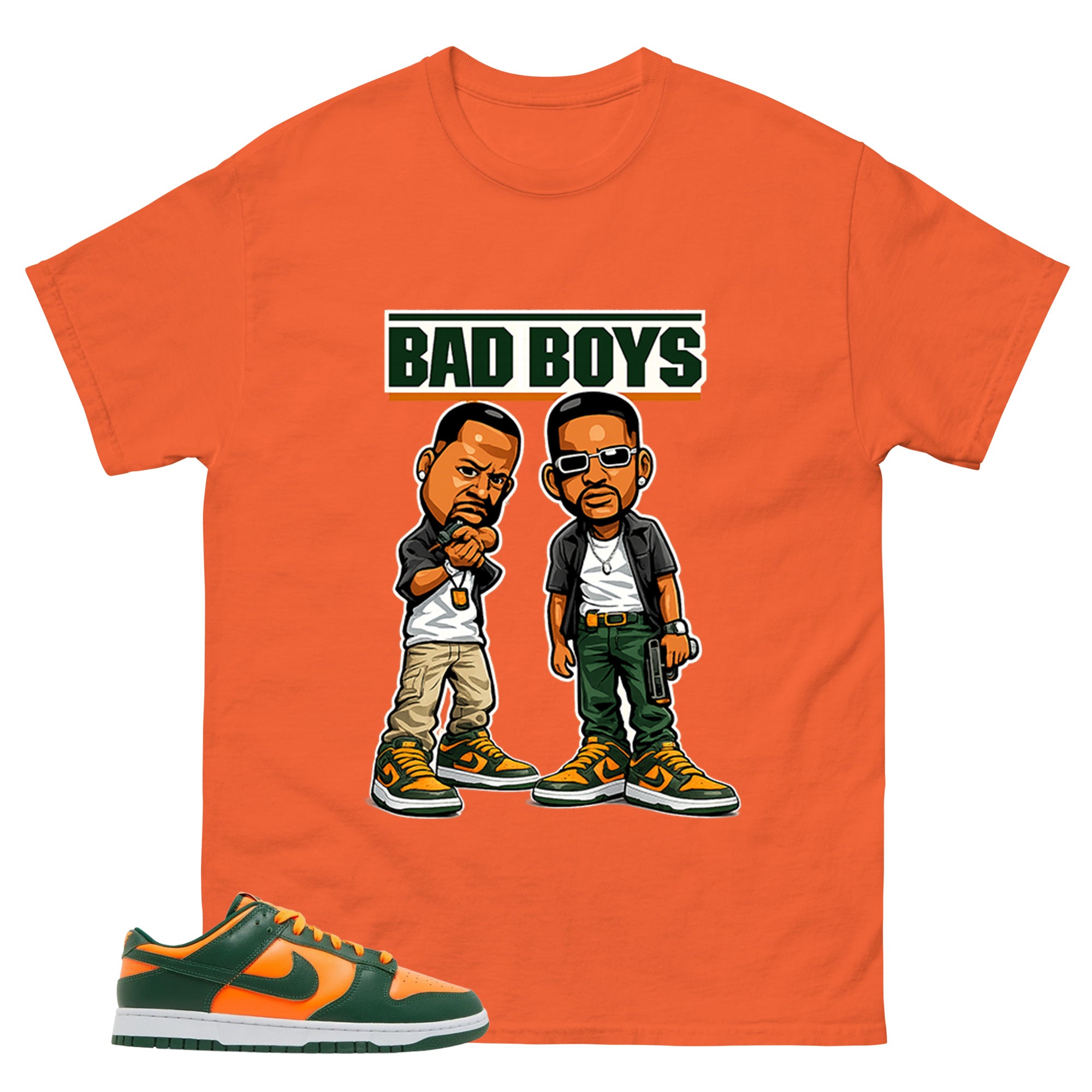 Bad Boys Shirt - Match Green Dunk Low Miami Hurricanes
