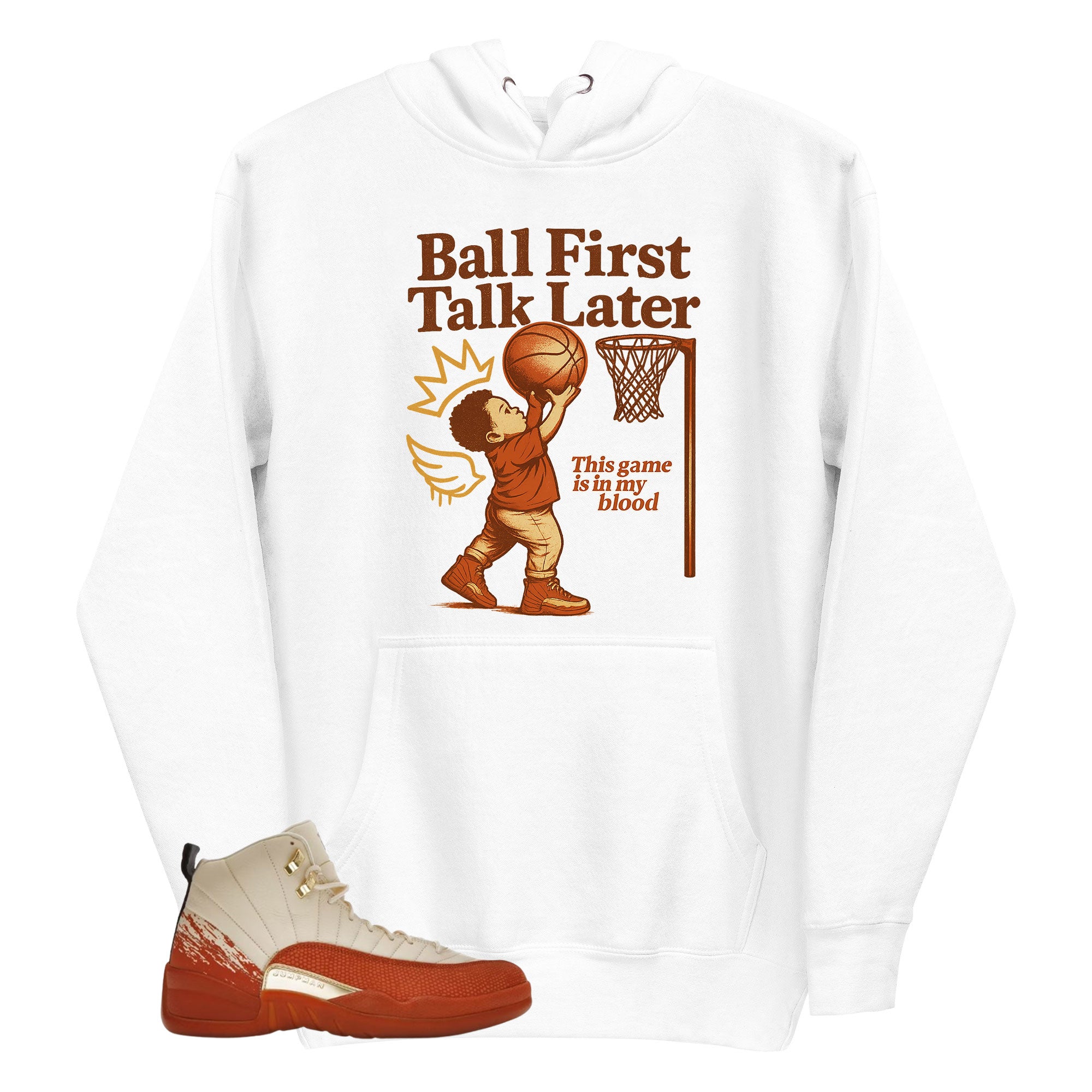 Ball First Talk Later Shirt - Matching Eastside Golf x Air Jordan 12 'Out the Mud'
