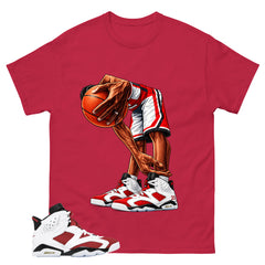 Ball Time Shirt - Match White Air Jordan 6 Carmine