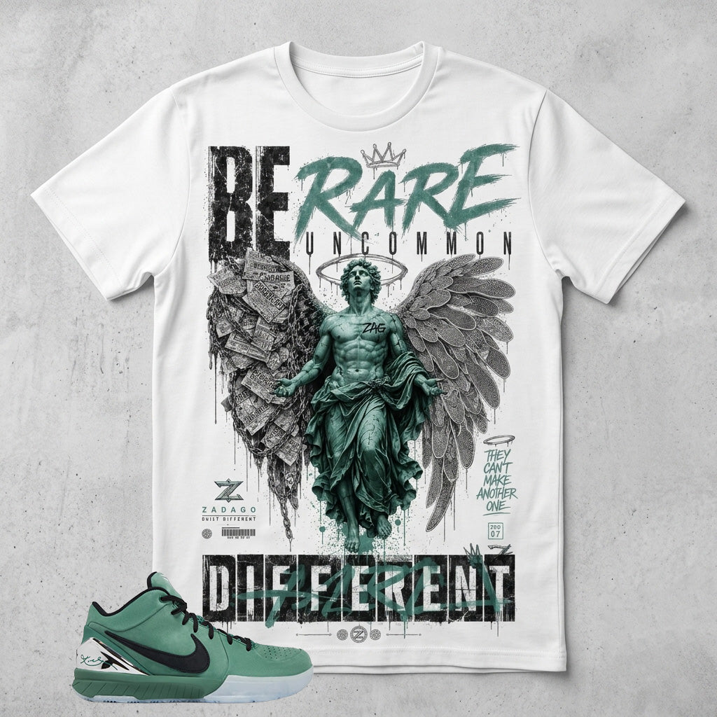 Be Rare Uncommon Different Graphic Tee - Shirt To Match Kobe 4 Protro Girl Dad