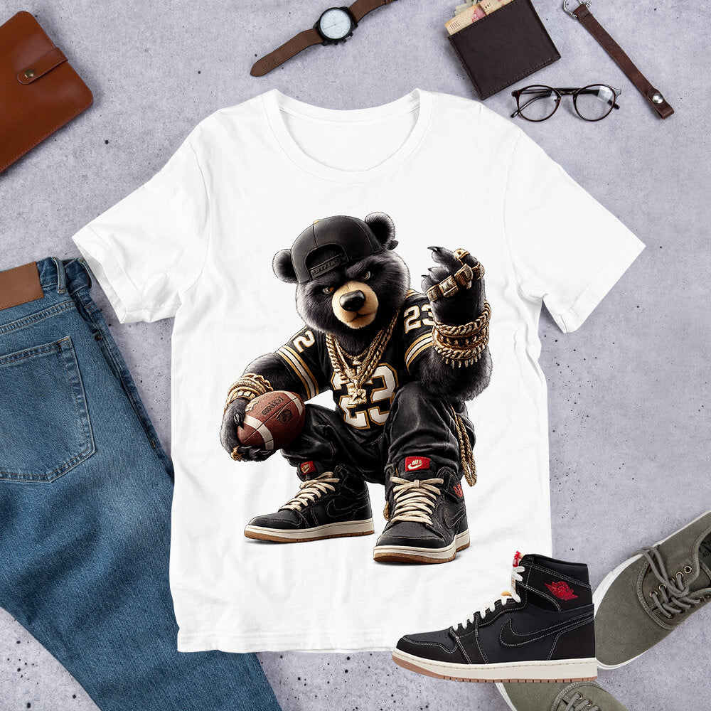 Bear 23 Shirt - Match Air Jordan 1 Flight Club