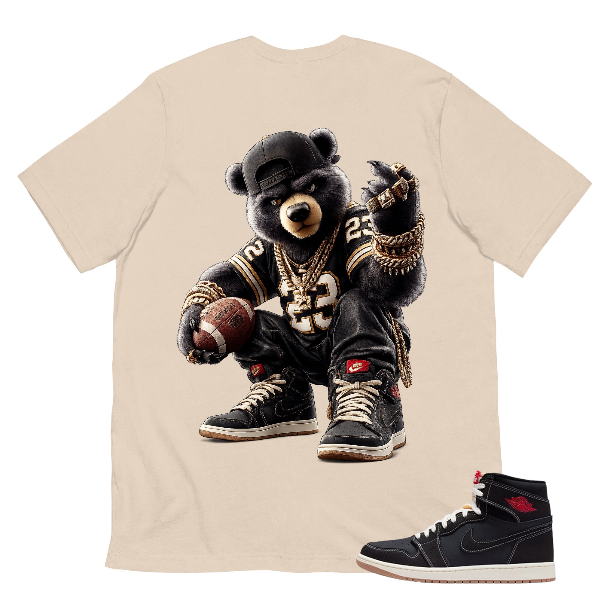 Bear 23 Shirt - Match Air Jordan 1 Flight Club