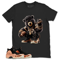 Bear Gang Graphic Tee, Shirt to Match Air Foamposite One Copper, Air Foamposite Unisex Black Shirt