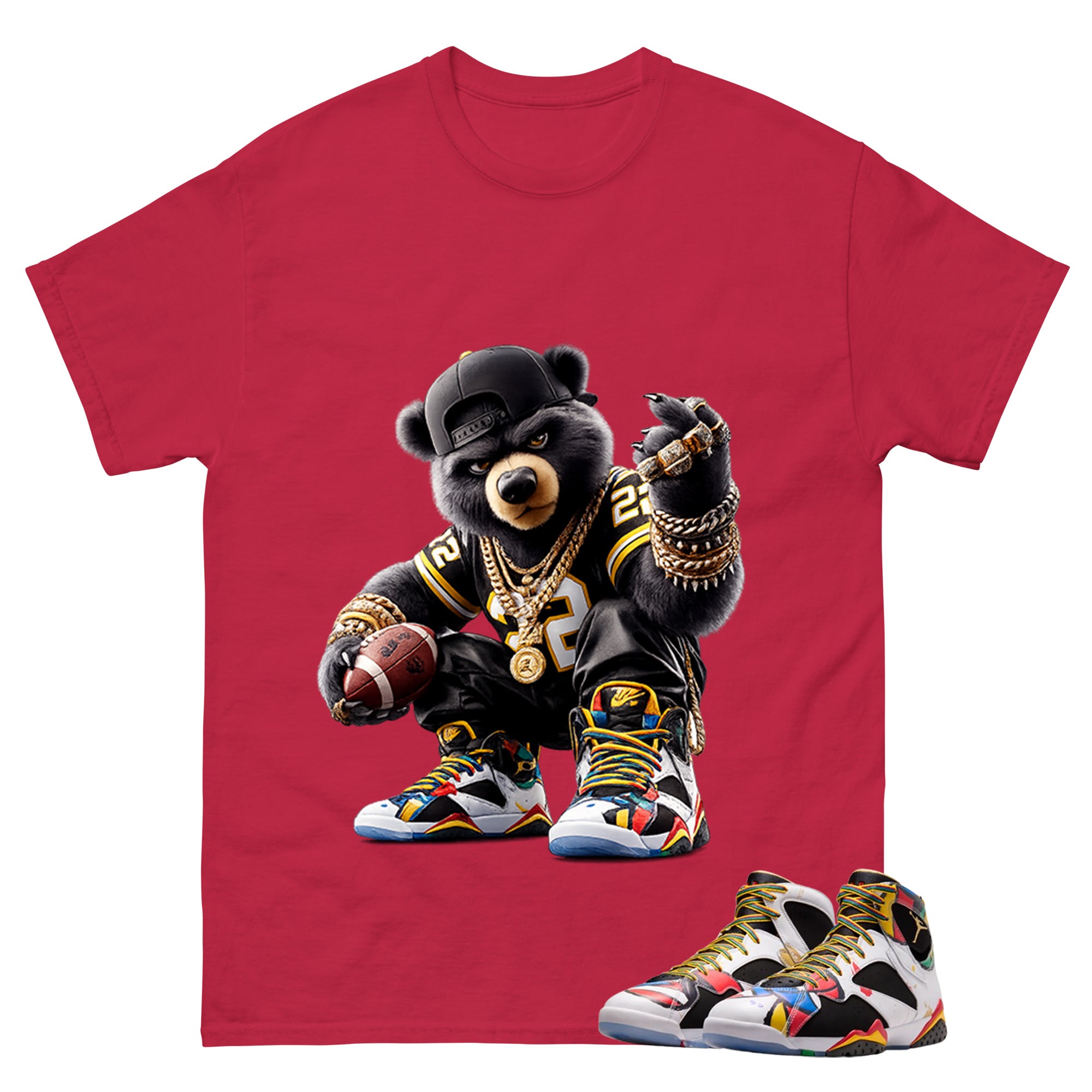 Bear Gang Graphic Tee, Shirt to Match Air Jordan 7 Miro, Air Jordan 7 Miro Unisex Shirt