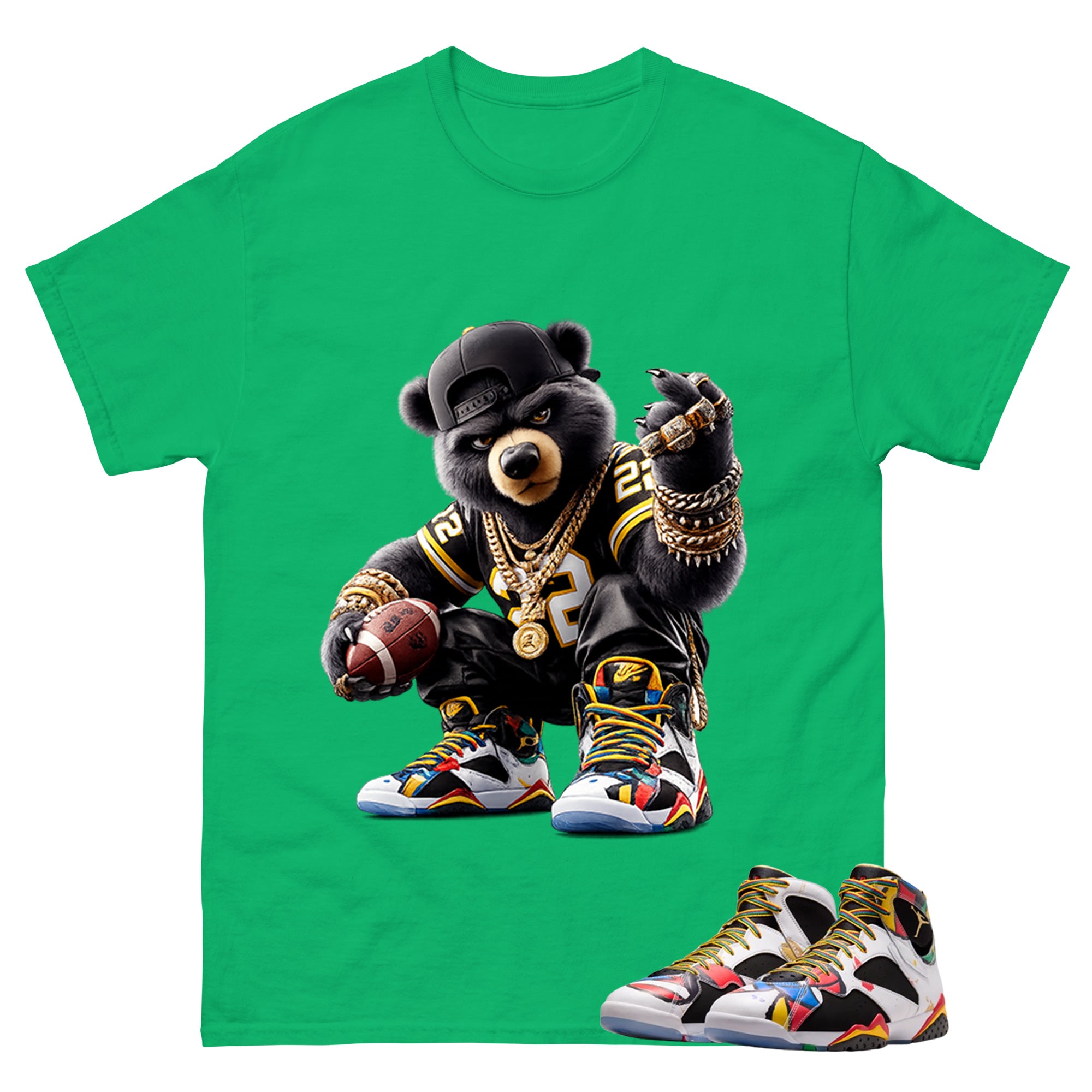 Bear Gang Graphic Tee, Shirt to Match Air Jordan 7 Miro, Air Jordan 7 Miro Unisex Shirt