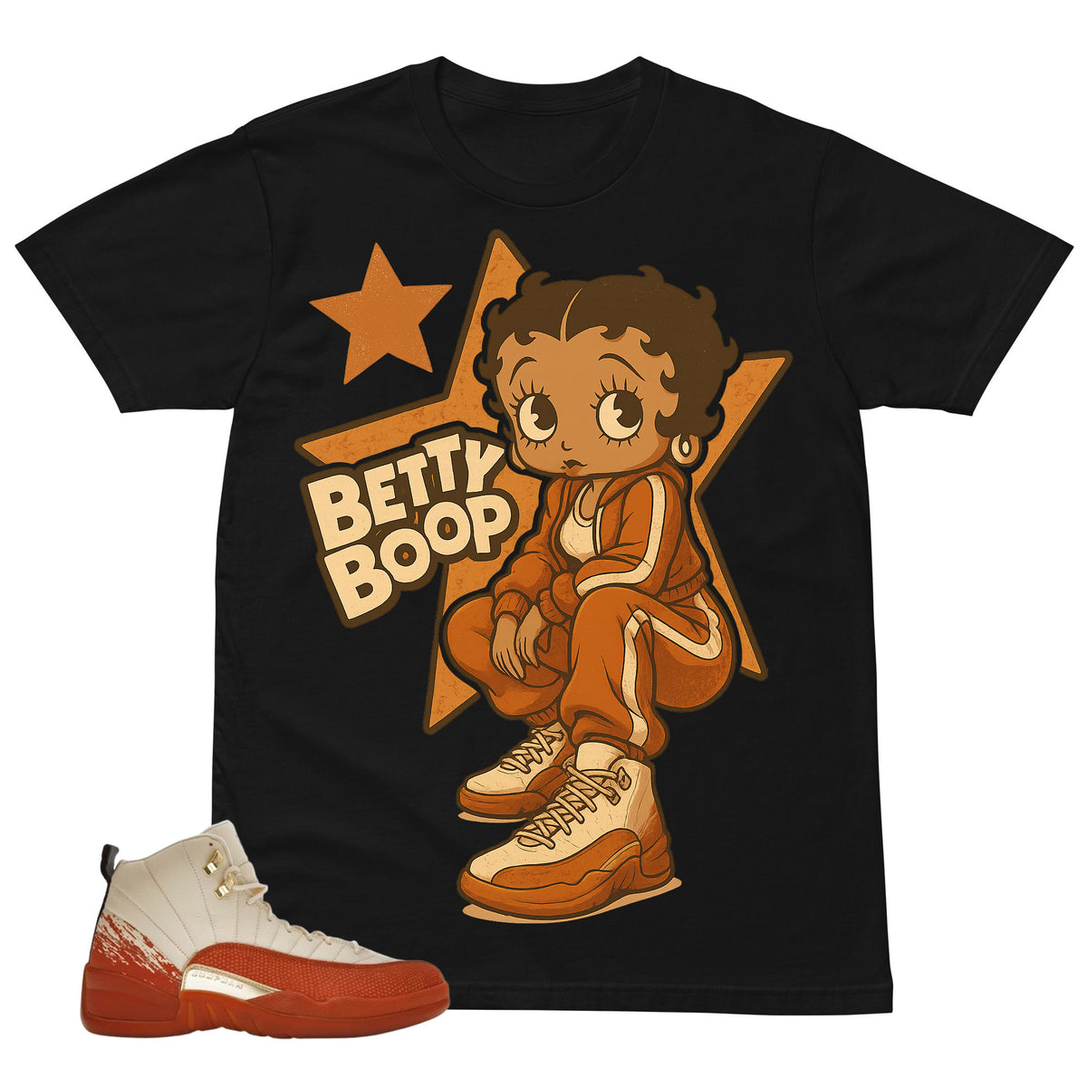 Betty Boop Shirt - Match Eastside Golf x Air Jordan 12 'Out the Mud'