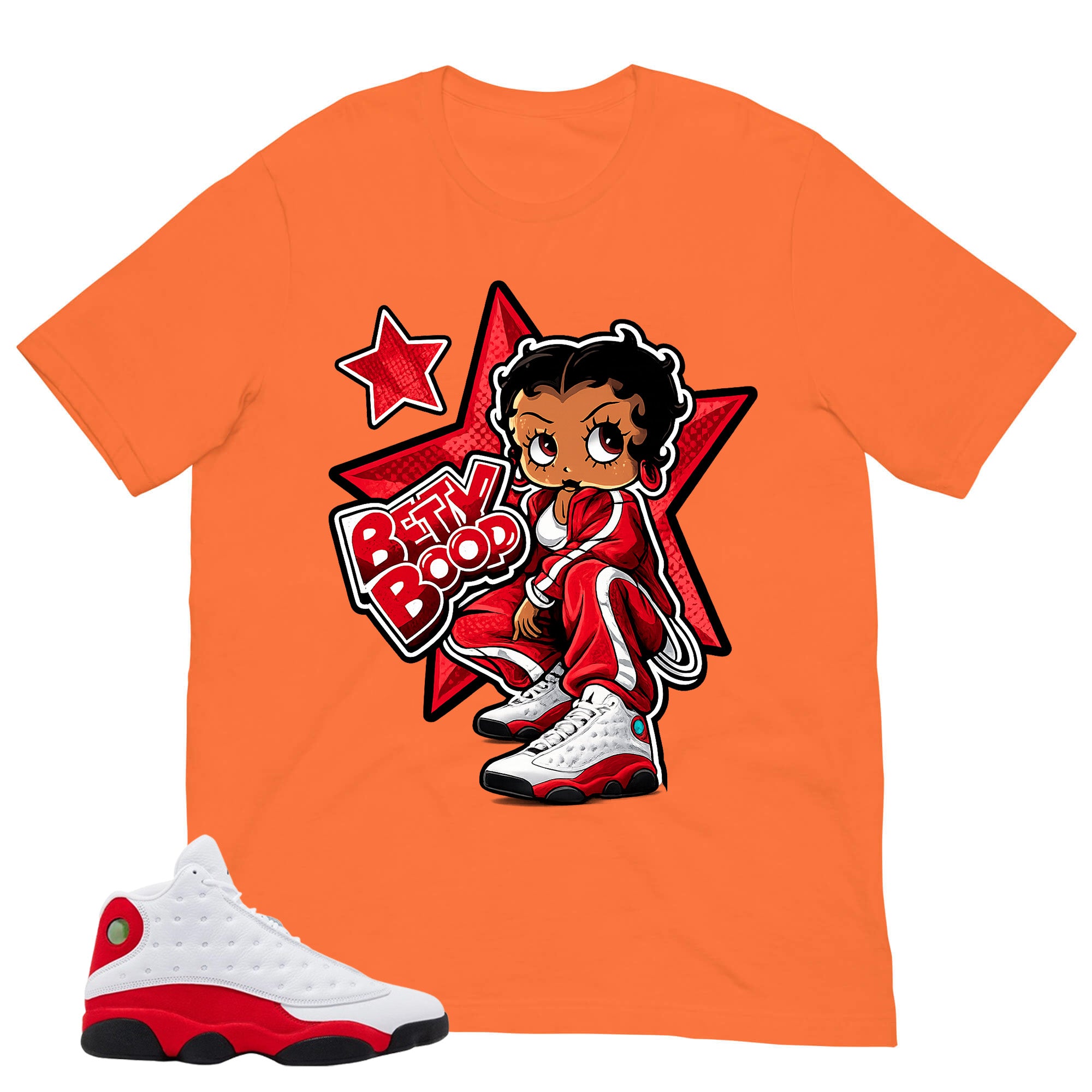 Betty Boop Shirt - Match Air Jordan 13 'True Red' 2026