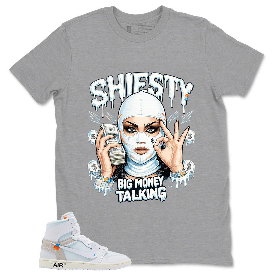 Big Money Talking Shirt - Match Virgil Abloh x Air Jordan 1 Alaska