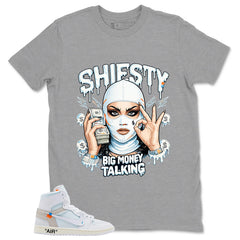 Big Money Talking Shirt - Match Virgil Abloh x Air Jordan 1 Alaska